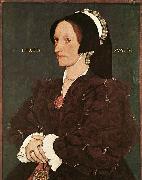 HOLBEIN, Hans the Younger Portrait of Margaret Wyatt, Lady Lee oil painting on canvas
